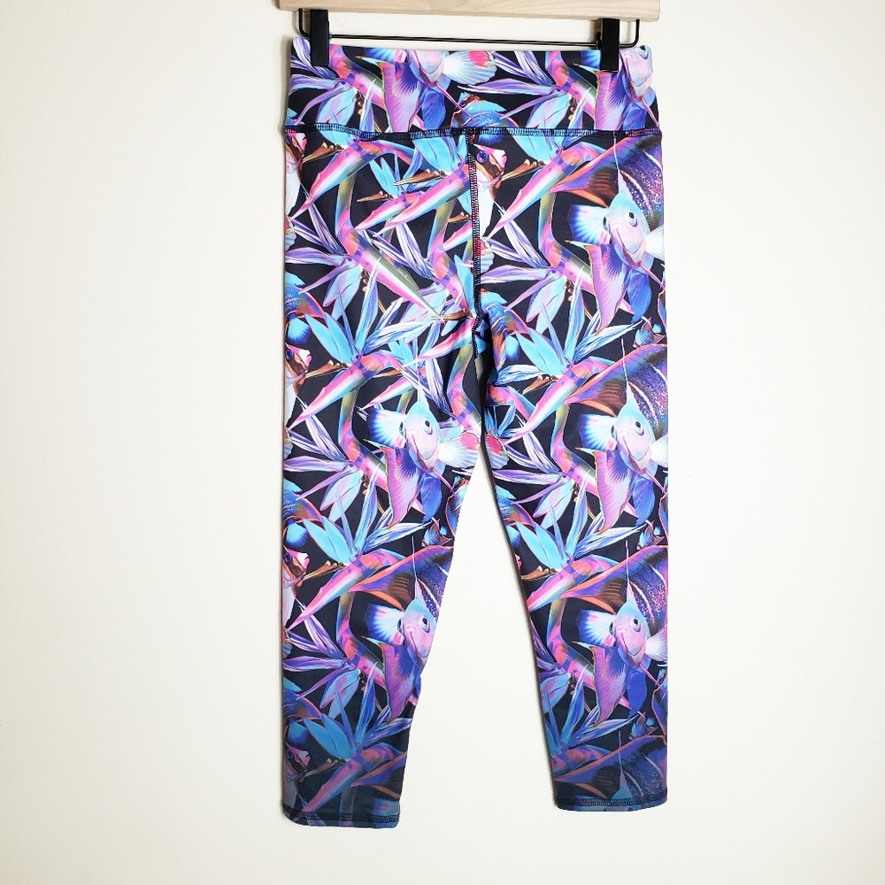 Evolution And Creation Multicolored Fish Leggings - image 1